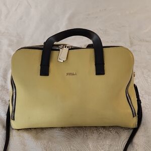 Furla Yellow Leather Women's Bag